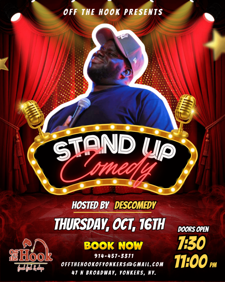 Stand up Comedy Night hosted by Des Comedy 7pm October 16th